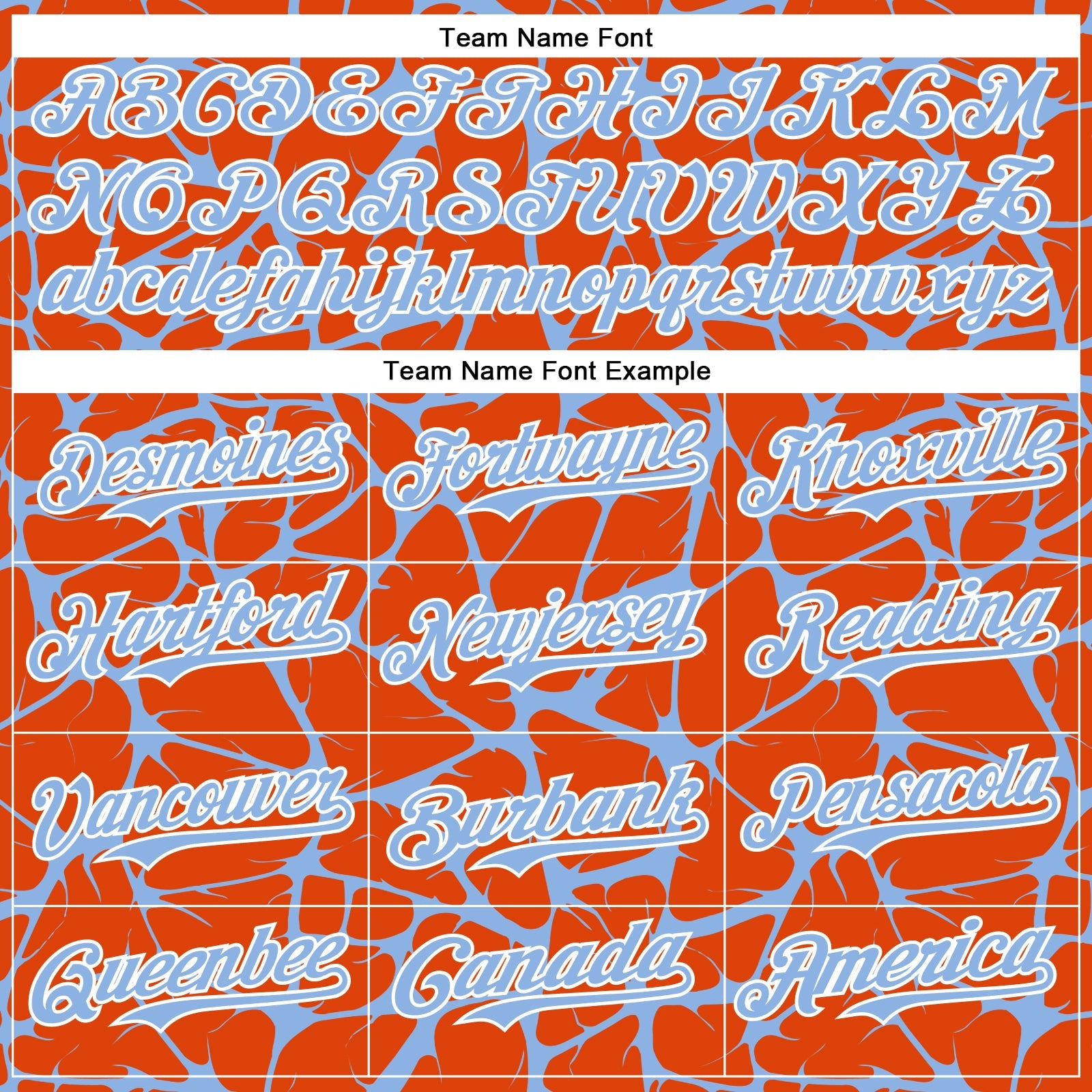 Custom Orange Light Blue-White Abstract Network 3D Pattern Design Bomber Full-Snap Varsity Letterman Hoodie Jacket