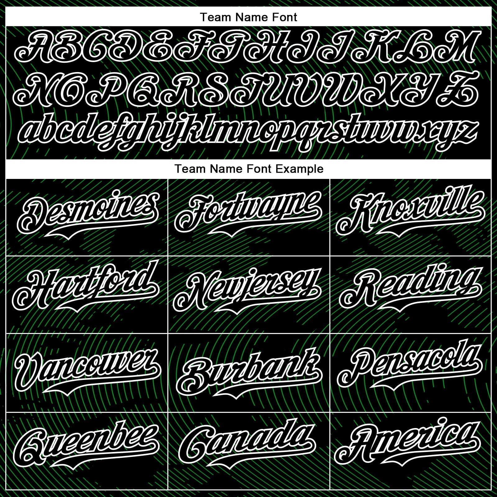 Custom Black Grass Green-White Curve Lines 3D Pattern Design Bomber Full-Snap Varsity Letterman Hoodie Jacket