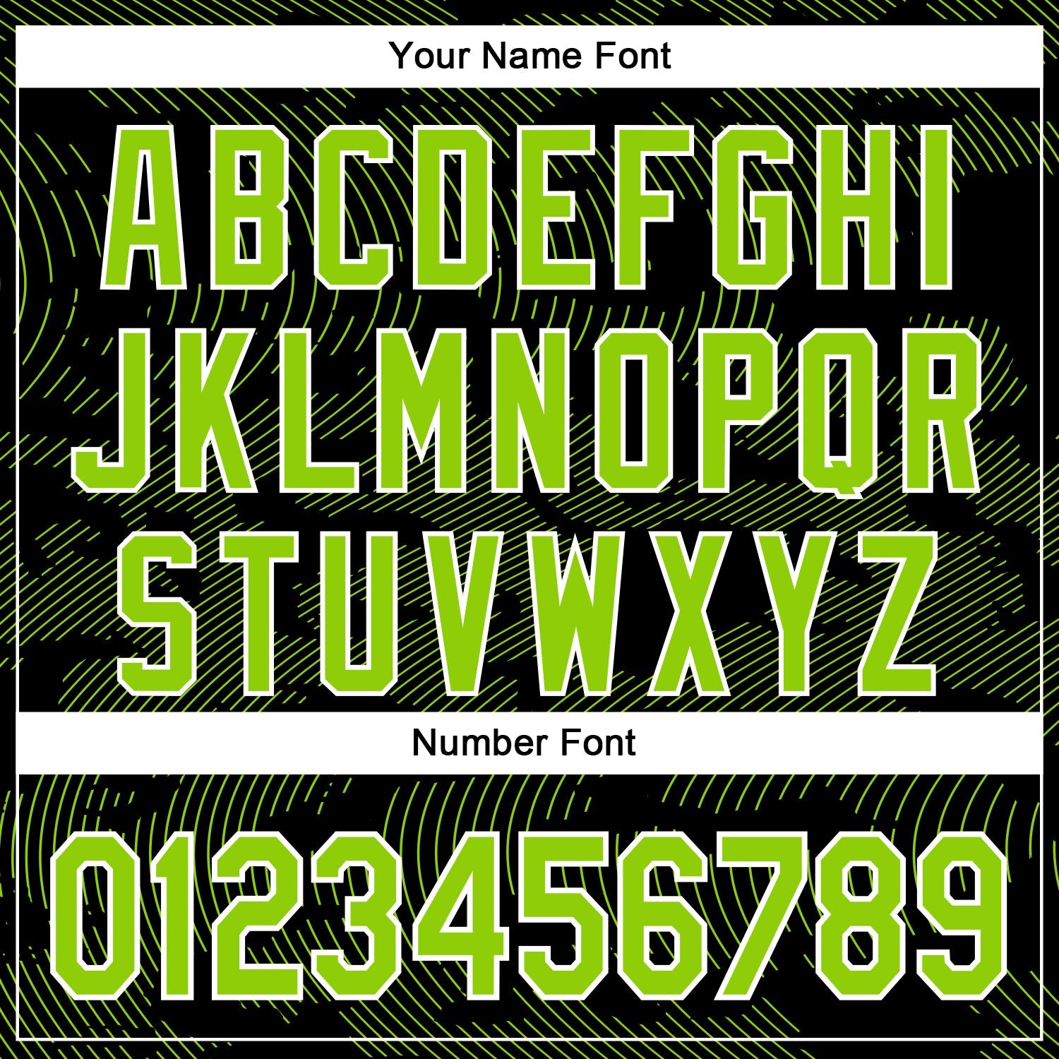 Custom Black Neon Green-White Curve Lines 3D Pattern Design Bomber Full-Snap Varsity Letterman Hoodie Jacket