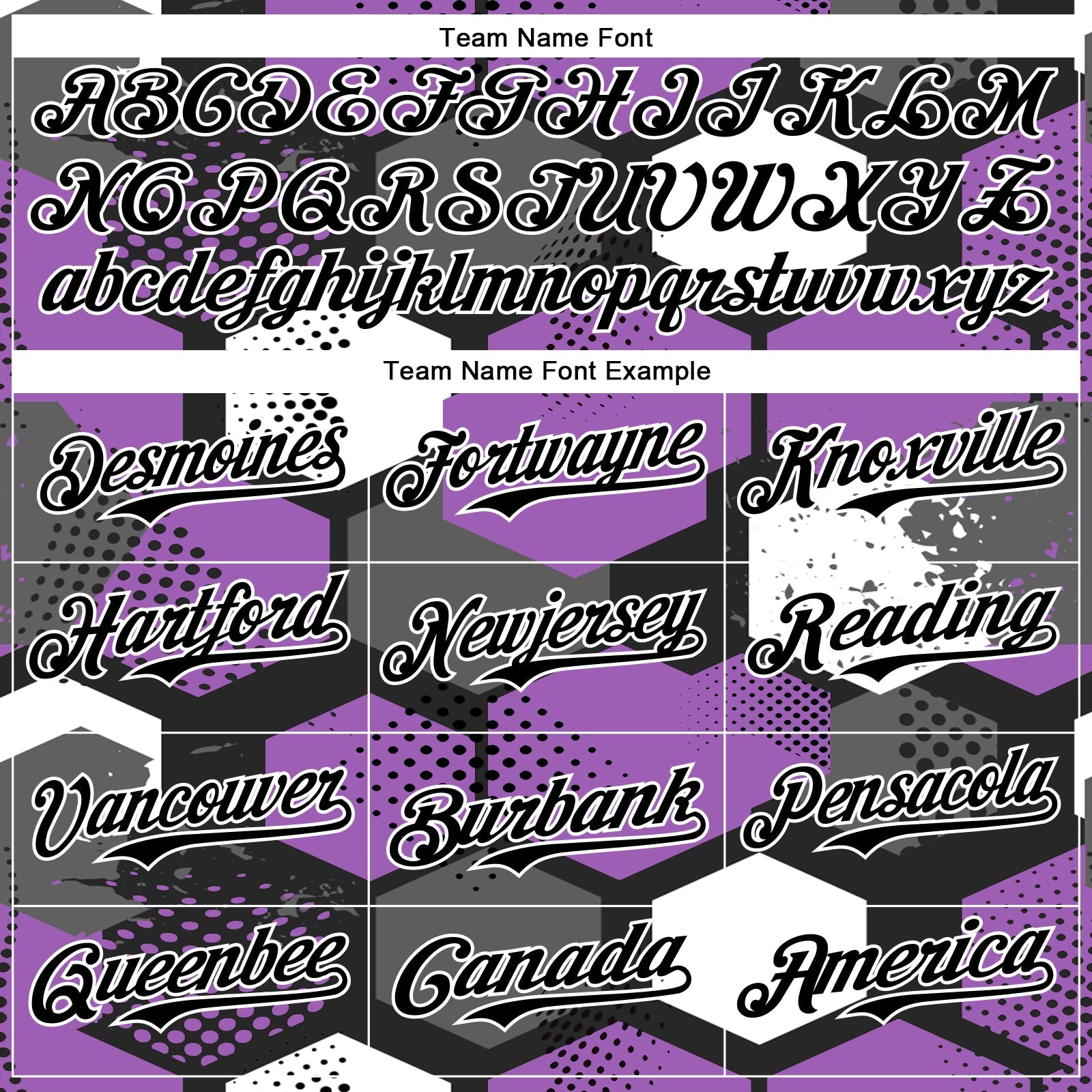 Custom Black Medium Purple-White Geometric Shape 3D Pattern Design Bomber Full-Snap Varsity Letterman Hoodie Jacket