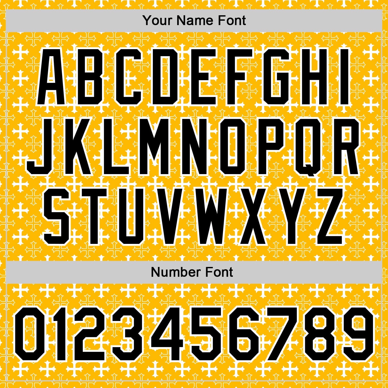 Custom Gold Black-White Gothic Crosses 3D Pattern Design Bomber Full-Snap Varsity Letterman Jacket