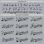 Custom Gray Black-White Gothic Crosses 3D Pattern Design Bomber Full-Snap Varsity Letterman Jacket