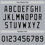 Custom Gray Black-White Gothic Crosses 3D Pattern Design Bomber Full-Snap Varsity Letterman Jacket