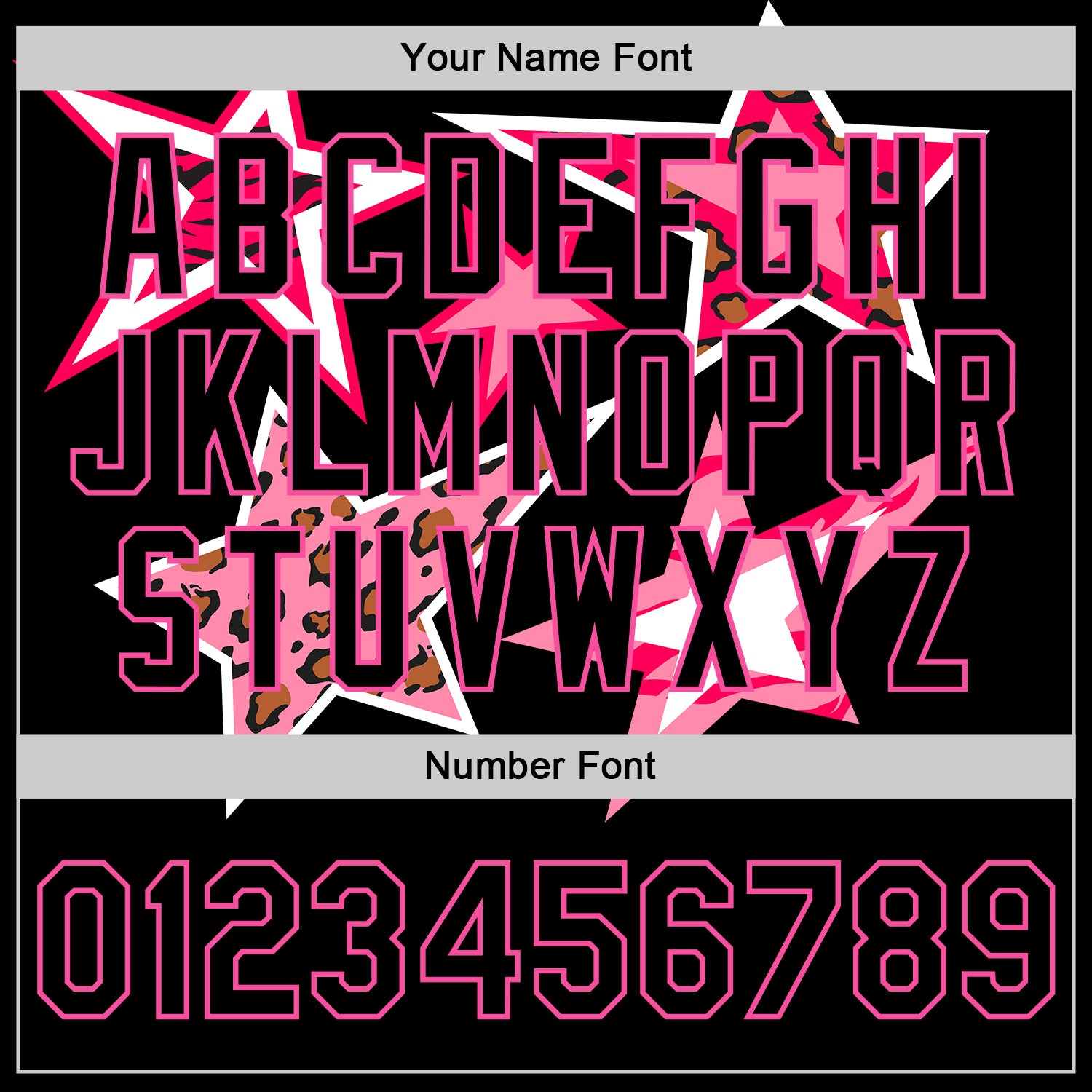 Custom Black Pink Y2K Stars 3D Pattern Design Bomber Full-Snap Varsity Letterman Jacket