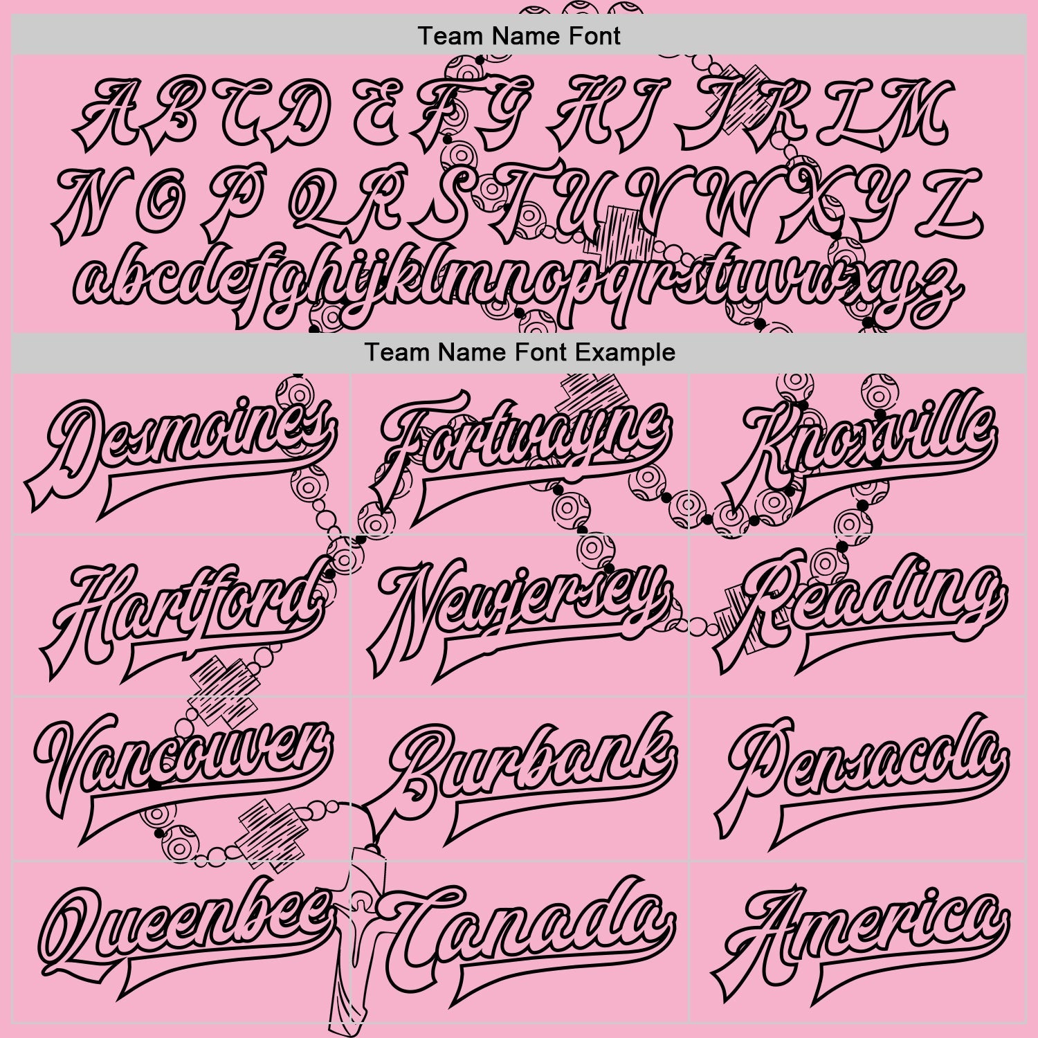 Custom Light Pink Black-White Gothic Crosses 3D Pattern Design Bomber Full-Snap Varsity Letterman Jacket