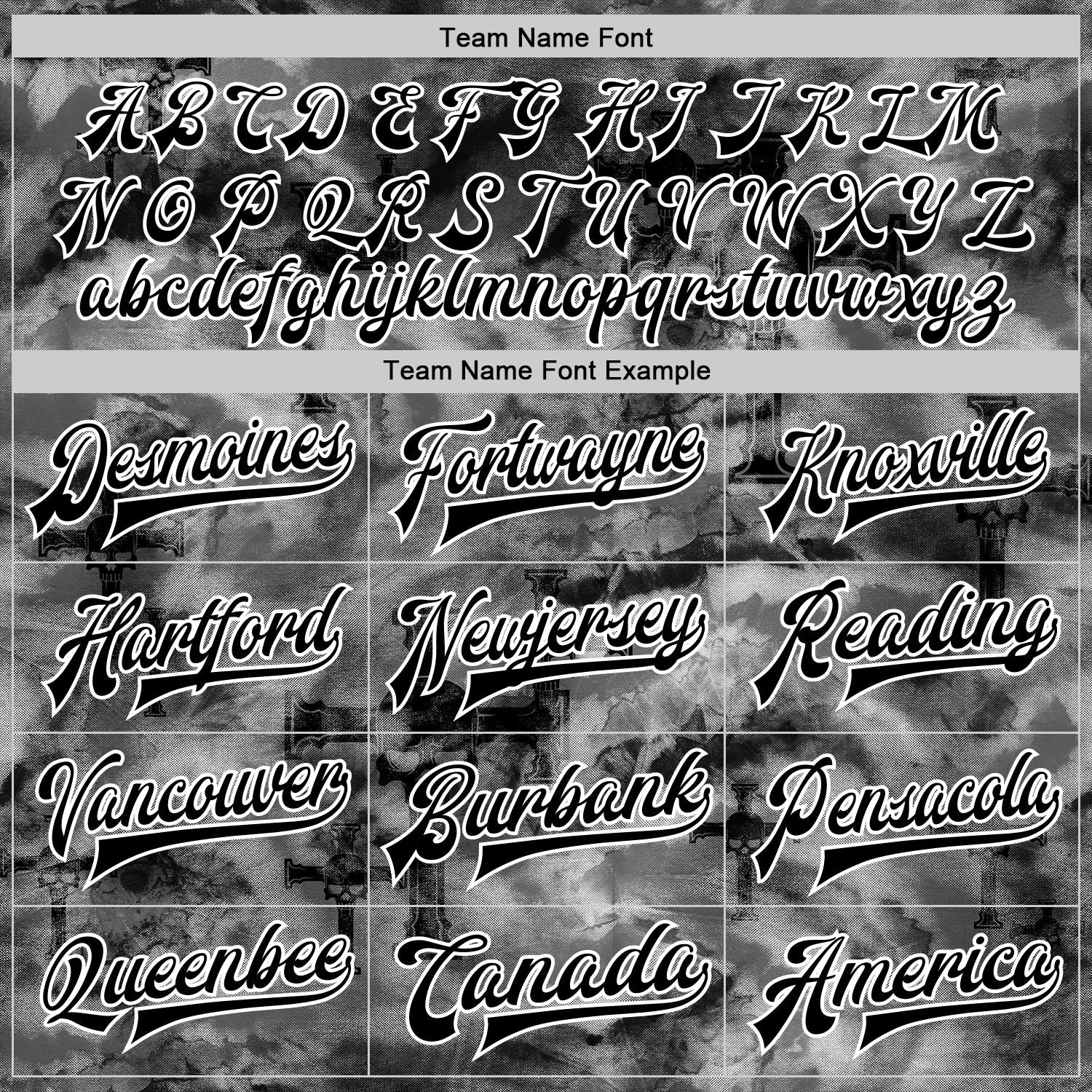 Custom Tie Dye Black-White Gothic Crosses 3D Bomber Full-Snap Varsity Letterman Jacket