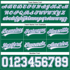 Custom Kelly Green White-Royal Authentic Basketball Shorts