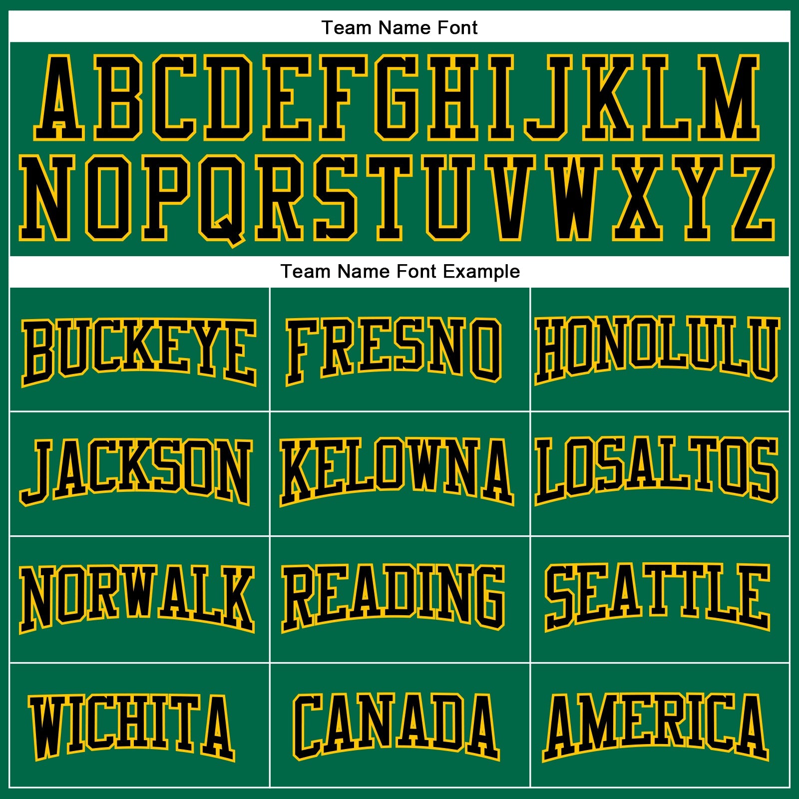 Custom Kelly Green Black-Yellow Authentic Football Jersey