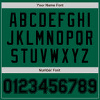 Custom Kelly Green Black Authentic Baseball Jersey