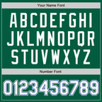 Custom Kelly Green White-Royal Authentic Baseball Jersey