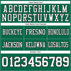 Custom Kelly Green White-Black Authentic Football Jersey
