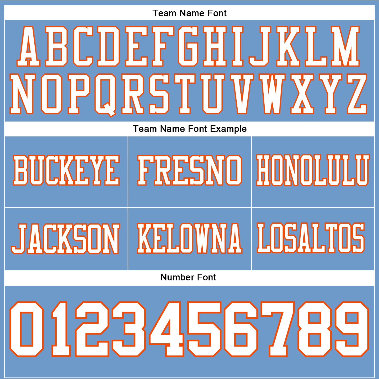 Custom Light Blue White-Orange Authentic Football Jersey