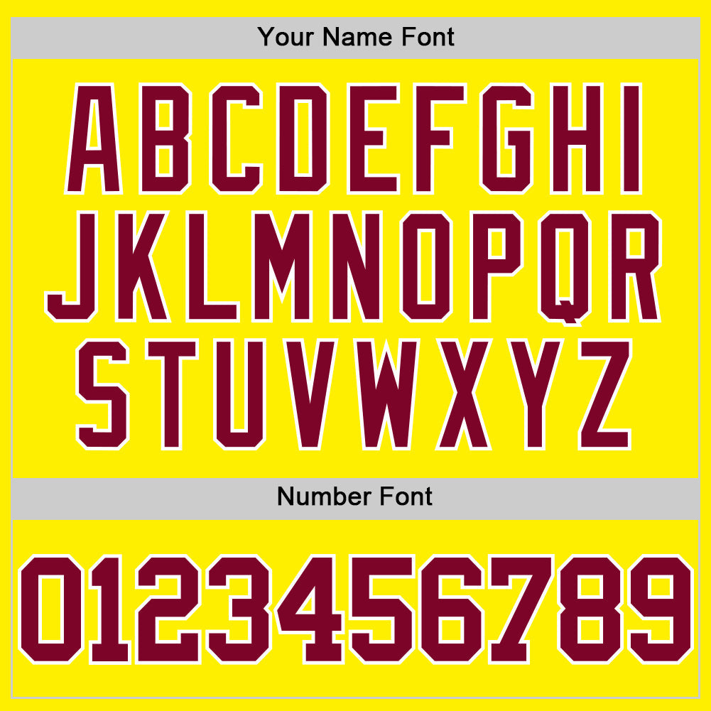 Custom Light Yellow Maroon-White Authentic Basketball Jersey