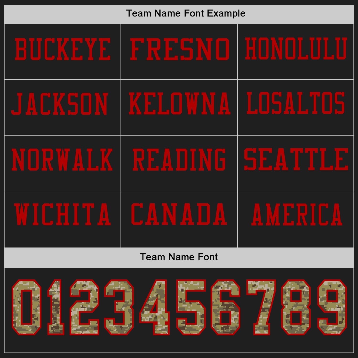 Custom Black Camo-Red Long Sleeve Authentic Football Jersey