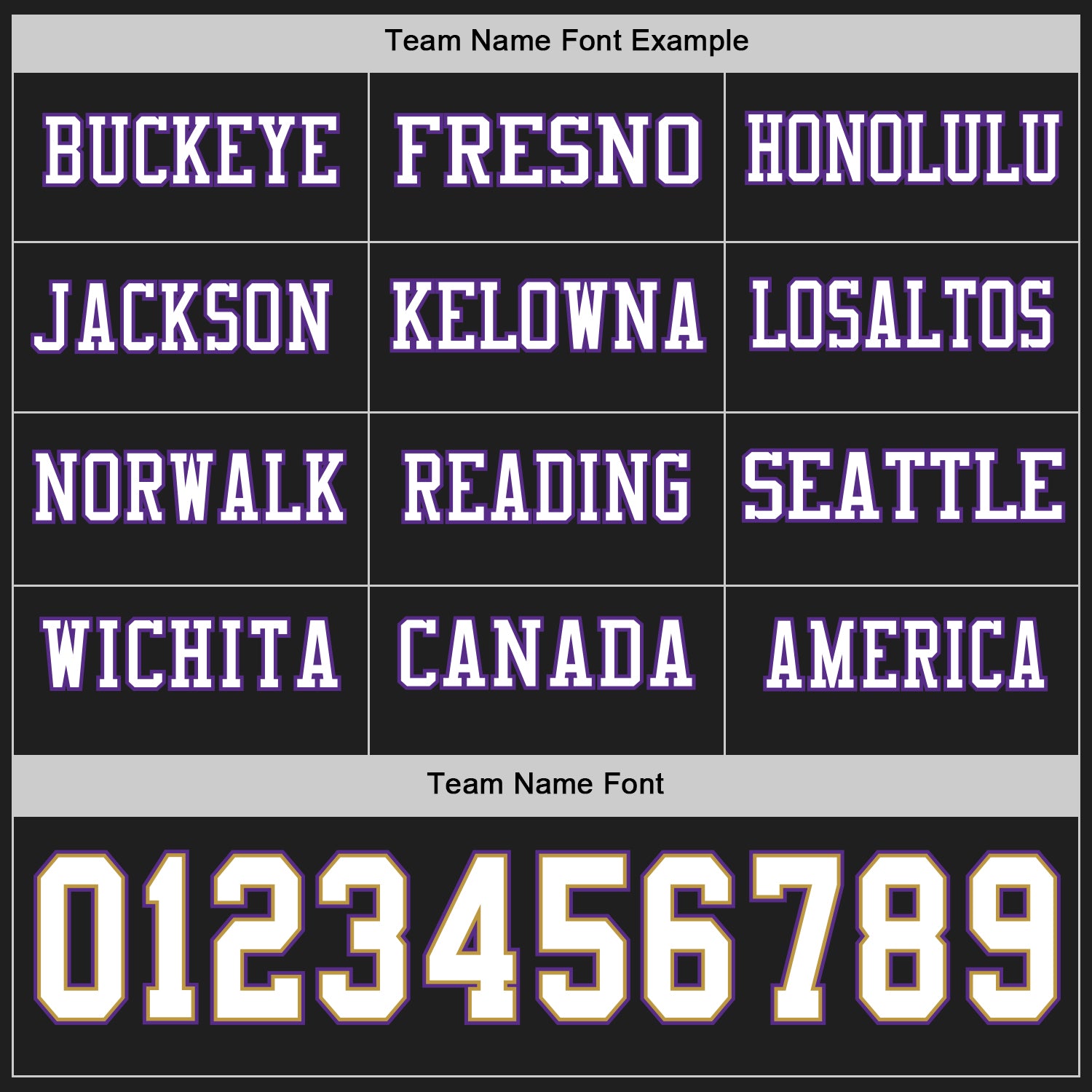 Custom Black White Old Gold-Purple Long Sleeve Authentic Football Jersey