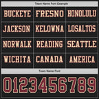 Custom Black Burgundy-Cream Long Sleeve Authentic Football Jersey