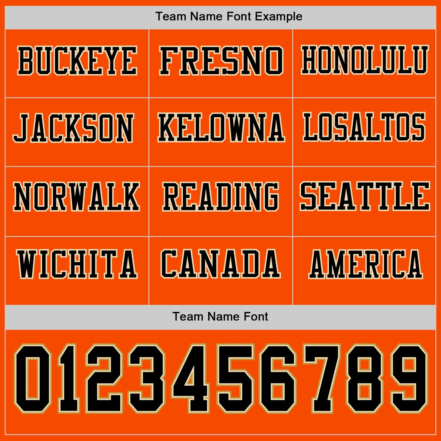 Custom Orange Black Cream-Old Gold Long Sleeve Authentic Football Jersey