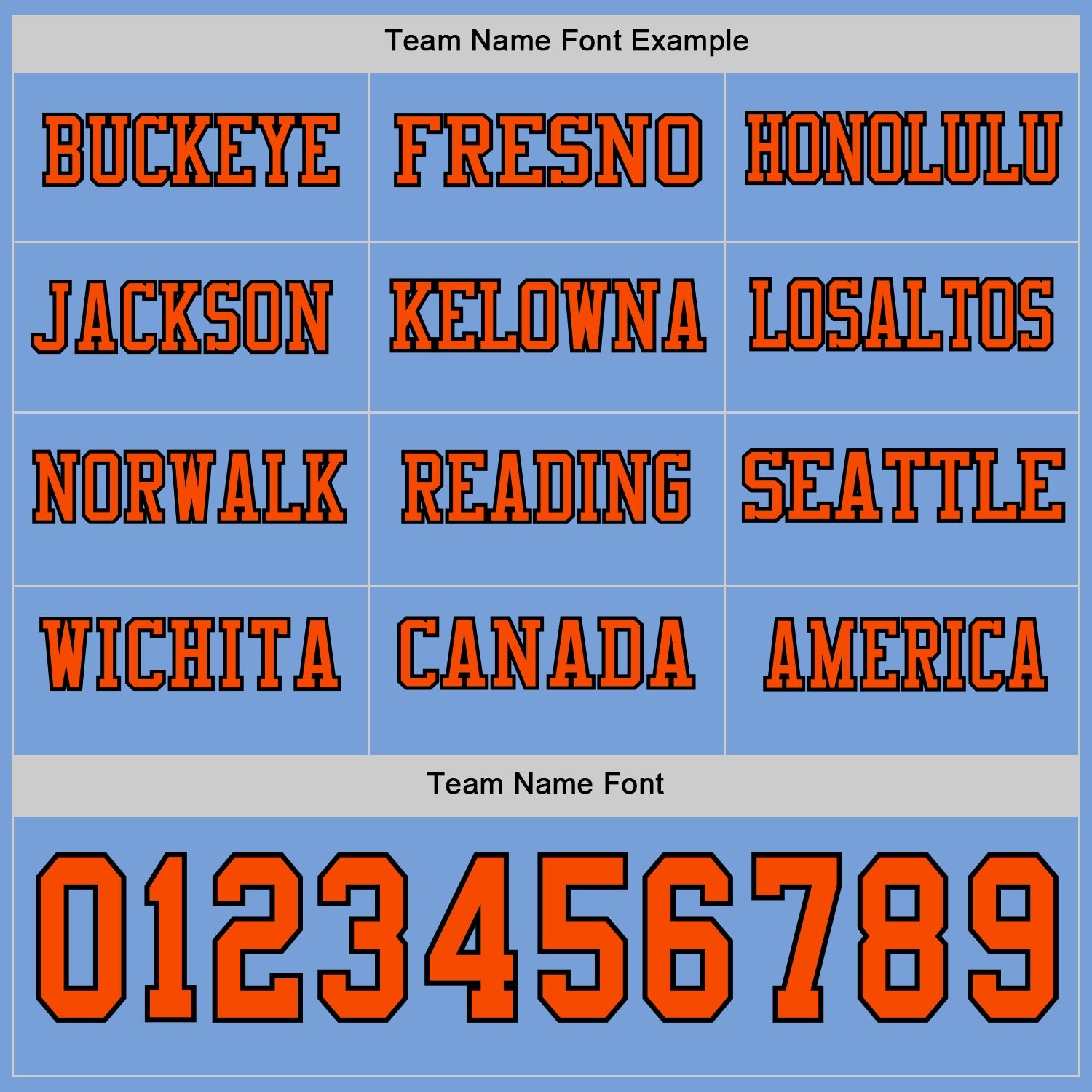 Custom Light Blue Orange-Black Long Sleeve Authentic Football Jersey