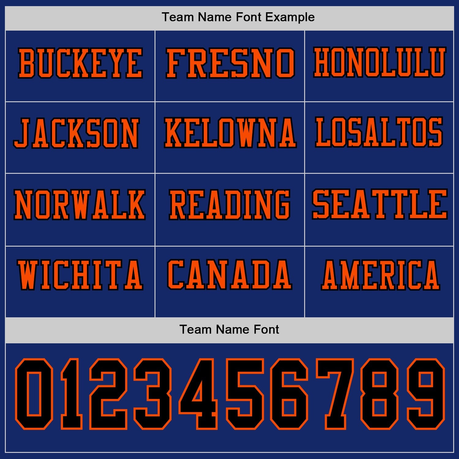 Custom Royal Black-Orange Long Sleeve Authentic Football Jersey