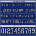 Custom Royal Gray-Black Long Sleeve Authentic Football Jersey