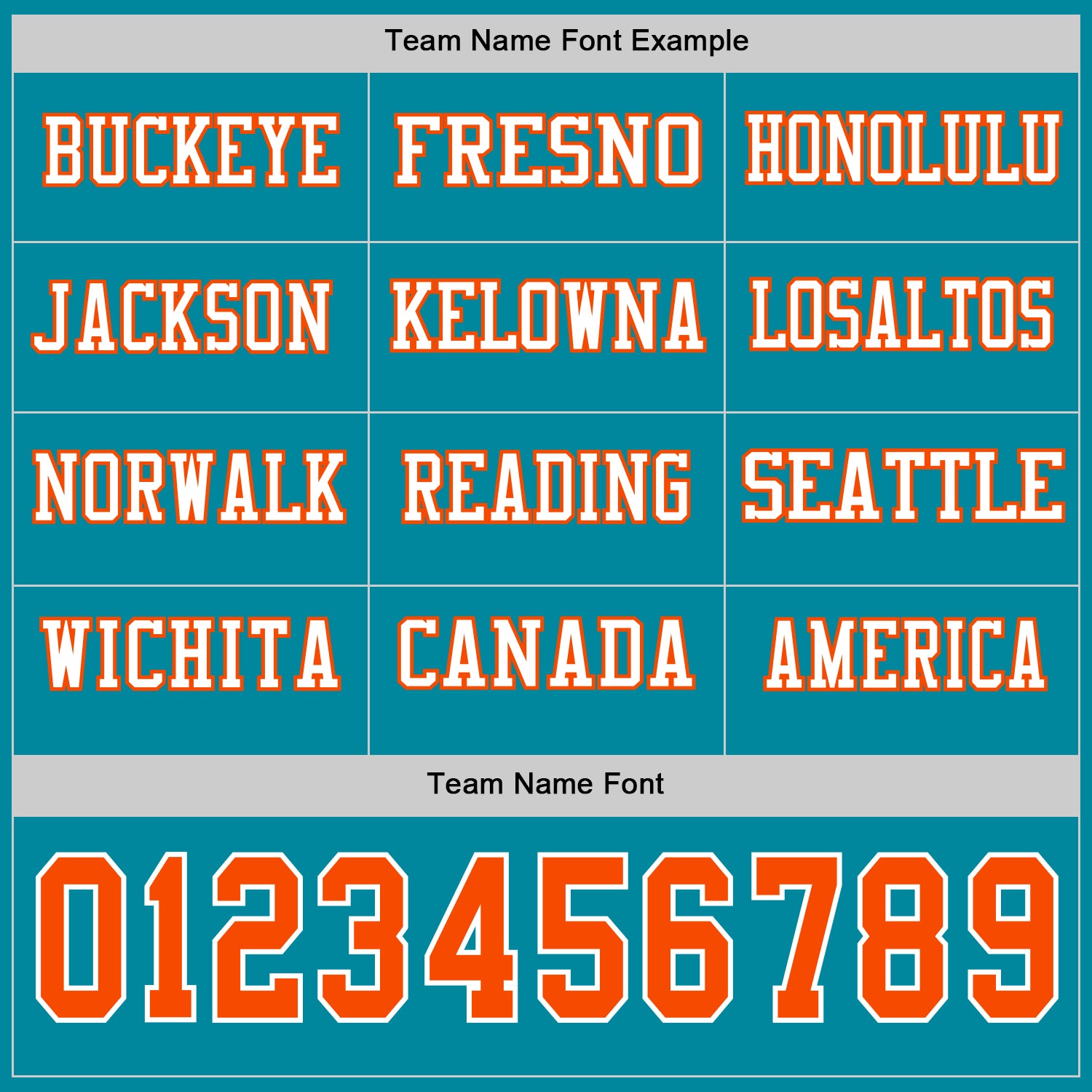 Custom Teal Orange-White Long Sleeve Authentic Football Jersey