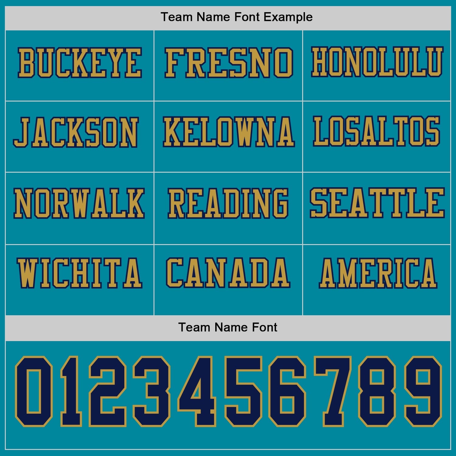 Custom Teal Navy-Old Gold Long Sleeve Authentic Football Jersey