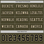 Custom Olive Black-Cream Long Sleeve Salute To Service Authentic Football Jersey