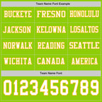 Custom Neon Green White-Gold Long Sleeve Authentic Football Jersey