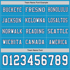 Custom Panther Blue White-Navy Long Sleeve Authentic Football Jersey