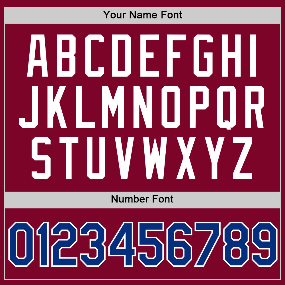 Custom Maroon Royal-White Authentic Throwback Basketball Jersey