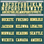 Custom Midnight Green White-Gold Mesh Authentic Throwback Football Jersey