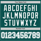 Custom Midnight Green White Authentic Basketball Jersey