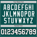 Custom Midnight Green White-Black Authentic Basketball Jersey