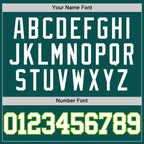 Custom Midnight Green White-Neon Green Authentic Basketball Jersey