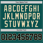 Custom Midnight Green Black-Cream Authentic Basketball Jersey