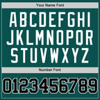 Custom Midnight Green Black-White Authentic Basketball Jersey