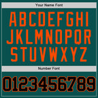 Custom Midnight Green Black-Orange Authentic Basketball Jersey