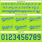 Custom Neon Green Kelly Green-White Authentic Throwback Basketball Shorts