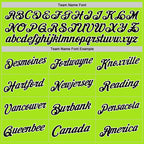 Custom Neon Green Black-White Authentic Throwback Basketball Jersey