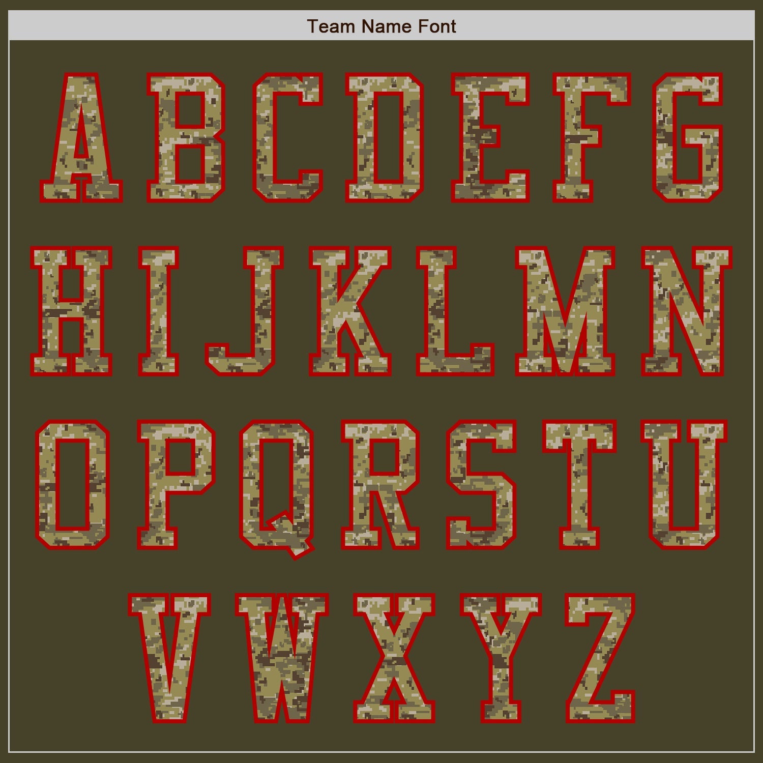 Custom Olive Camo-Red Authentic Salute To Service Baseball Jersey