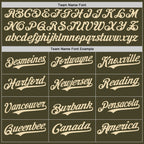 Custom Olive Cream-Red Authentic Salute To Service Baseball Jersey