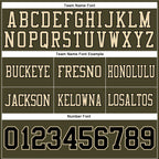 Custom Olive Black-Cream Authentic Salute To Service Football Jersey