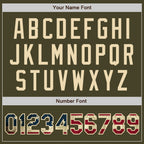 Custom Stitched Olive Vintage USA Flag-Cream Baseball Pullover Sweatshirt Hoodie