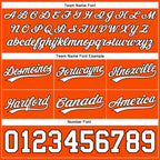 Custom Orange White-Brown Authentic Basketball Shorts