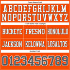 Custom Orange Steel Gray-White Authentic Football Jersey