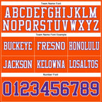 Custom Orange Purple-White Authentic Football Jersey