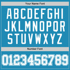 Custom Panther Blue White Authentic Basketball Jersey