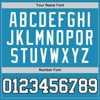 Custom Panther Blue White-Black Authentic Basketball Jersey