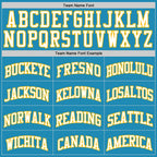 Custom Panther Blue White-Gold Authentic Basketball Jersey