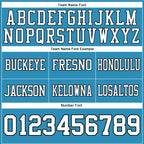 Custom Panther Blue White-Black Authentic Football Jersey